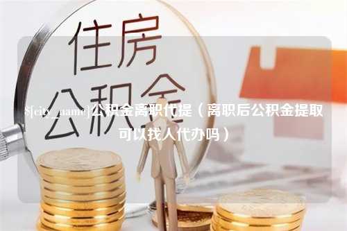 福安公积金离职代提（离职后公积金提取可以找人代办吗）